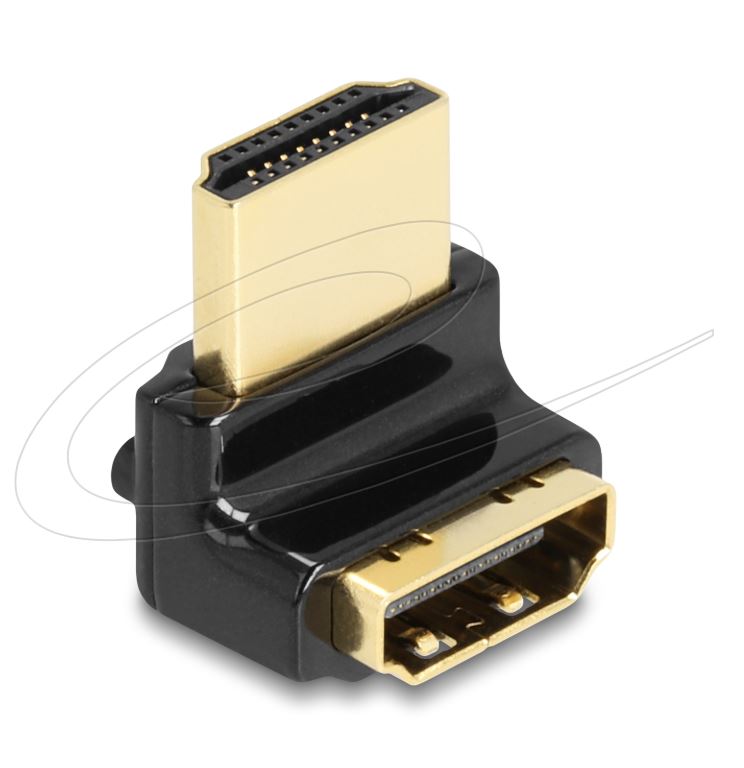 Delock 60017 | Delock HDMI adapter male to female 90° angled up 8K 60 Hz metal