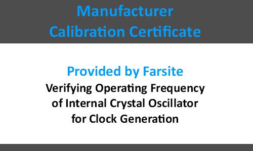 F-FS4950 BERT Calibration Certificate