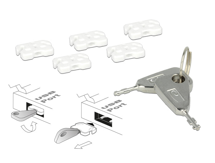 Delock 20648 | USB Port Blocker for USB-A socket