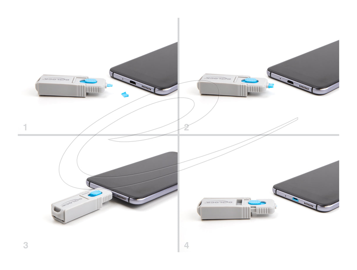 Delock 20925 | Delock Micro USB Port Blocker Set for Micro USB Socket, 5 pieces + locking tool
