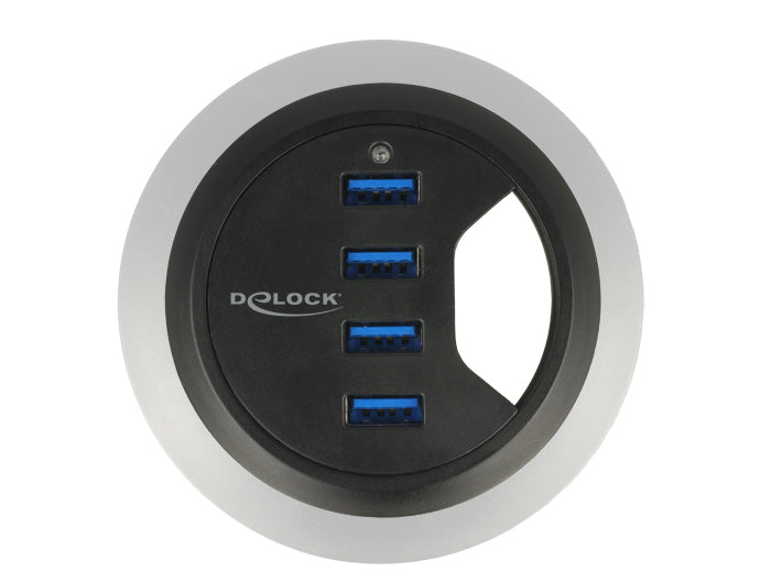 Delock 62868 | In-Desk Hub 4 Port USB 5 Gbps