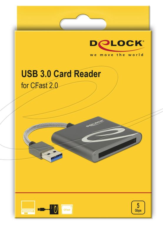 Delock 91525 | Delock USB 3.0 Card Reader for CFast 2.0