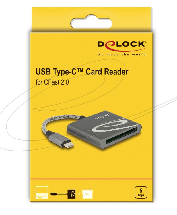 Delock 91745 | Delock USB Type-C™ Card Reader for CFast 2.0