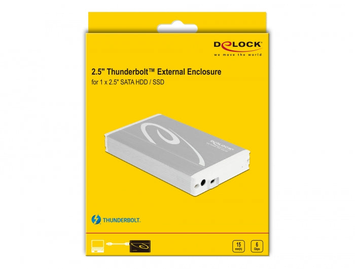 Delock 42510 | 2.5″ External Enclosure SATA HDD > Thunderbolt™