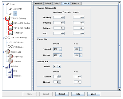 F-FL2701N FarLinX X.25 to XOT and X.25 to TCP/IP Mini Gateway