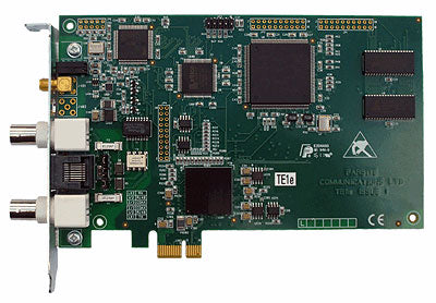 F-FS4155 FarSync TE1e PCIe T1 and E1 (G.703 and G.704) Network Adapter with BNC/RJ48C 1 Port