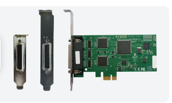 F-FS6266 Intelligent 2 port PCIe X.25 low profile card supplied with software and the X.25 Developers Toolkit