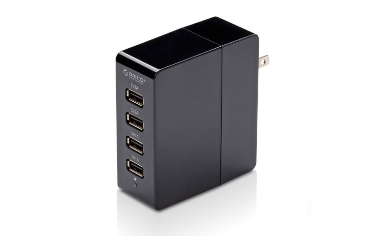 Orico 4-Port Wall AC USB Charger for Mobile Phones and Tablets DCA-4U