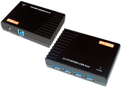 4 Port SuperSpeed USB 3.0 Hub