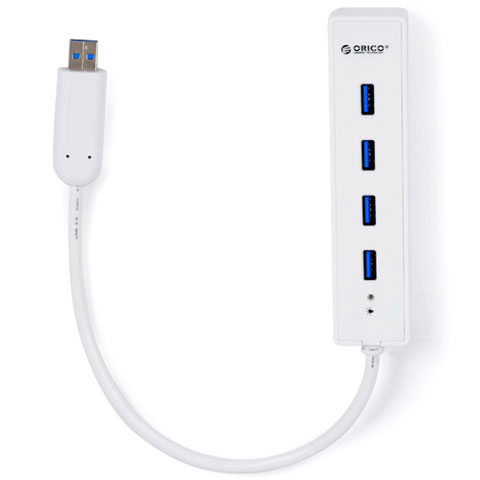 SuperSpeed USB 3.0 W8PH4 Series Portable 4 Port Hub