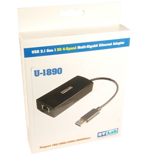 USB 3.1 to 5G 4-Speed Gigabit LAN Adapter U-1890