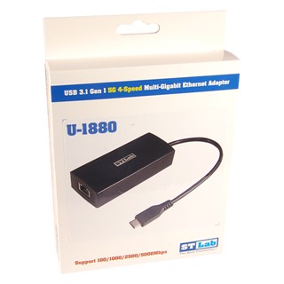 USB Type-C 3.1 to 5G 4-Speed Gigabit LAN Adapter U-1880