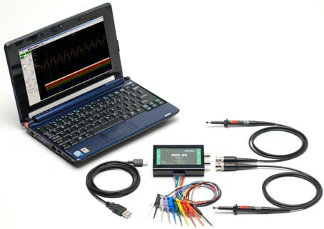 MSO-28 USB 2GSa/s Oscilloscope and 200MSa/s Logic Analyzer