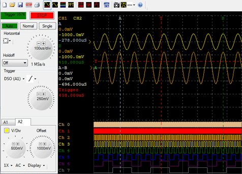 MSO-28 USB 2GSa/s Oscilloscope and 200MSa/s Logic Analyzer