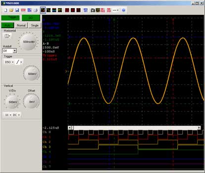 MSO-19 USB 2GSa/s Oscilloscope, 200MSa/s Logic Analyzer, 100MSa/s Pattern Generator and TDR