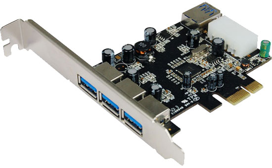 PCI Express to USB 3.0 Host Adapter 3+1 Ports U-940