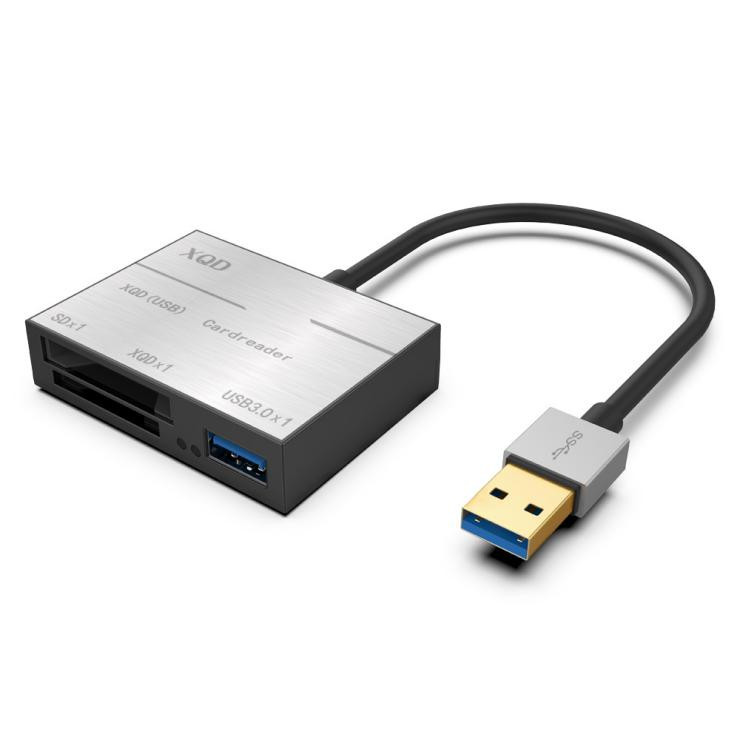 SuperSpeed USB 3.0 XQD and SD Card Reader + USB 3.0 port