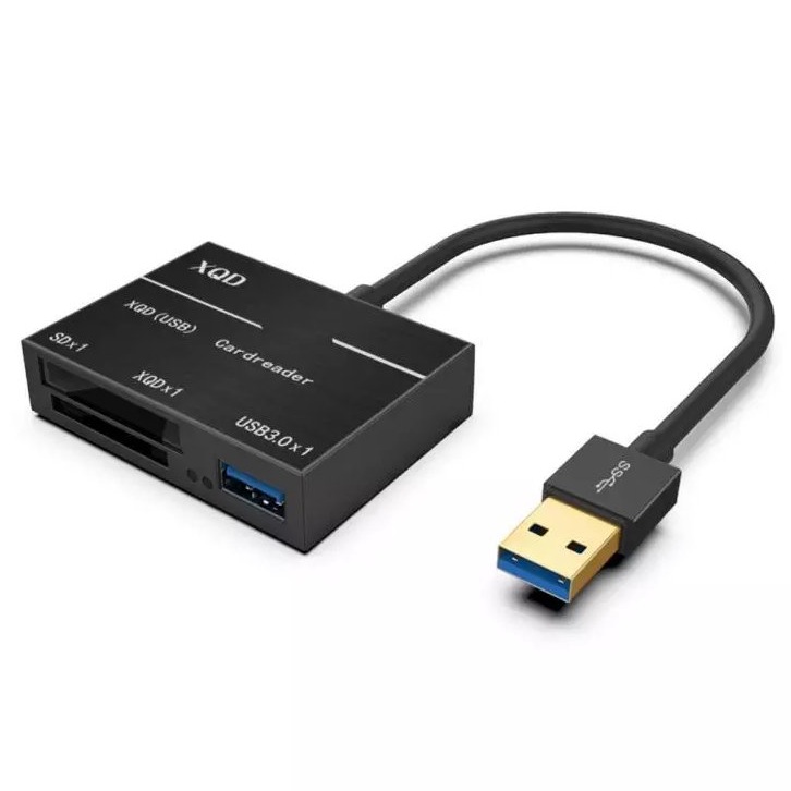 SuperSpeed USB 3.0 XQD and SD Card Reader + USB 3.0 port