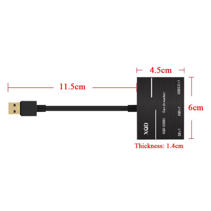 SuperSpeed USB 3.0 XQD and SD Card Reader + USB 3.0 port