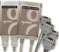 Socket Serial I/O PC Cards Dual Port (RS-232), DISCONTINUED